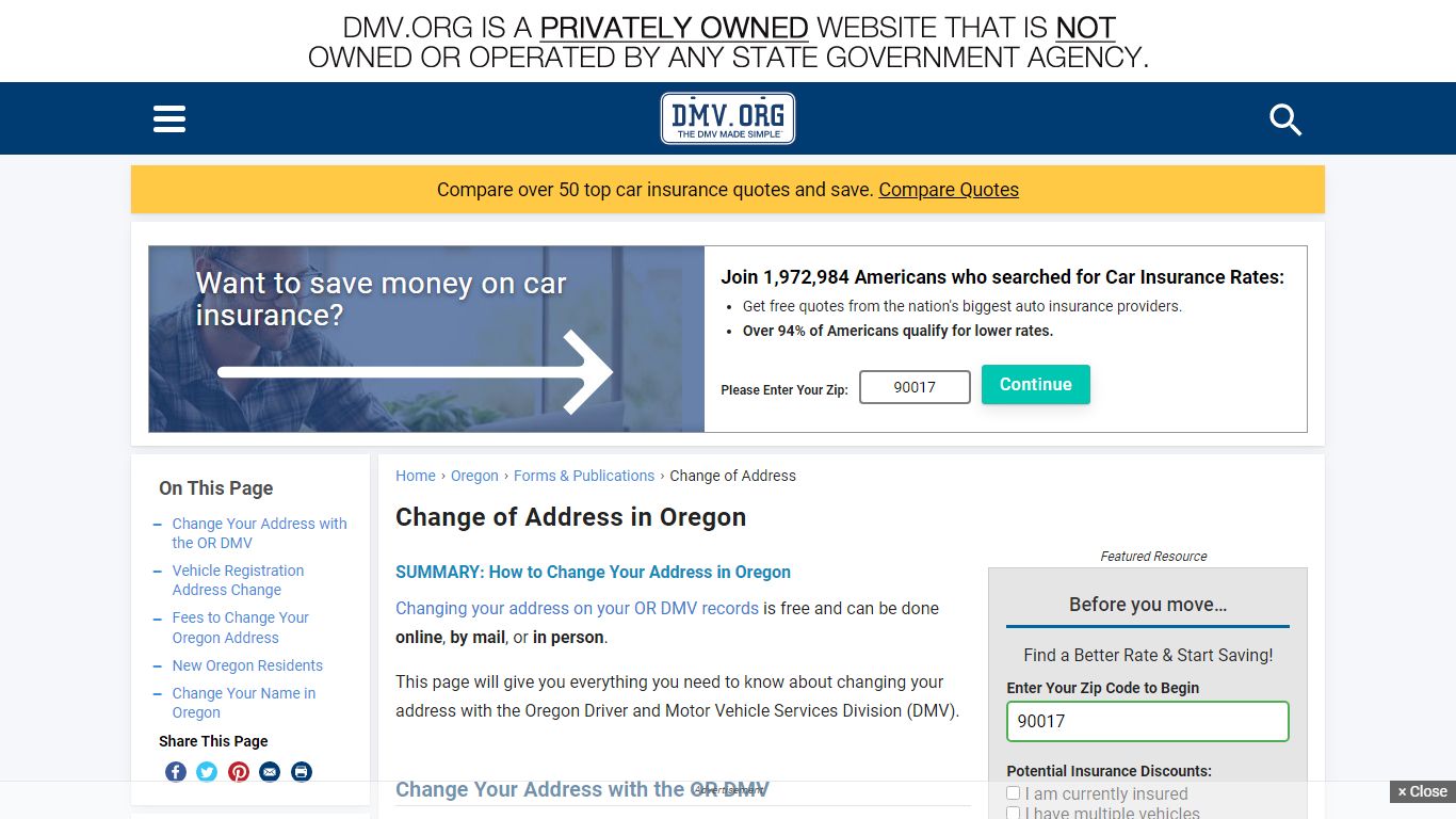 How to Change Your Address With Oregon DMV | DMV.ORG