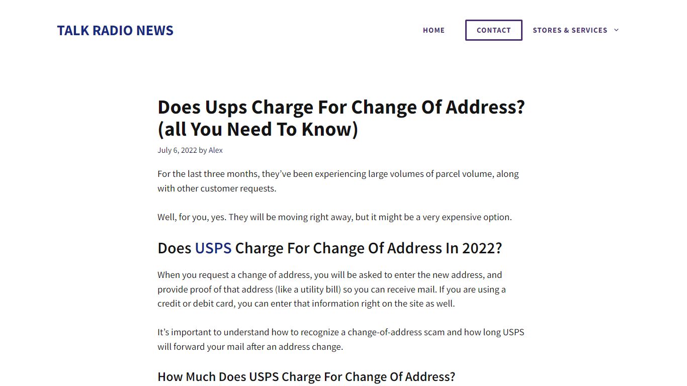 Does Usps Charge For Change Of Address? (all You Need To Know)